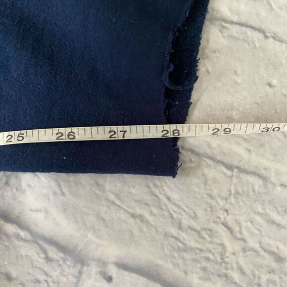 Athletic Works men XL pull on cuts off sweatpants w/drawstring navy blue - Picture 7 of 9